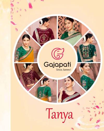 Tanya By Gajapati Embroidered Festive Wear Saree Collection